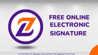 free online electronic signature