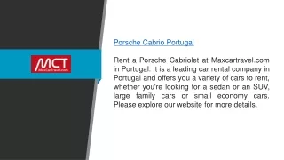 Porsche Cabrio Portugal  Maxcartravel.com