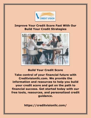 Improve Your Credit Score Fast With Our Build Your Credit Strategies