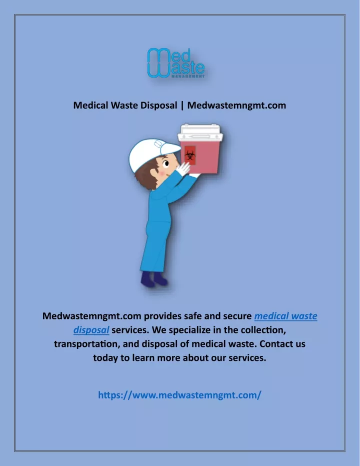 PPT - Medical Waste Disposal | Medwastemngmt.com PowerPoint ...