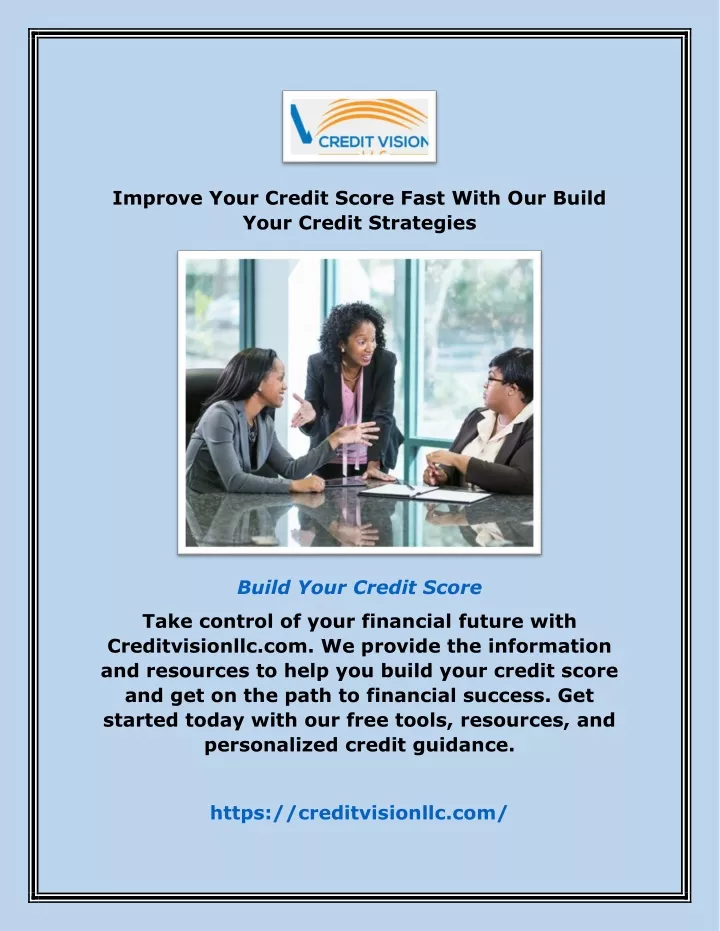 improve your credit score fast with our build