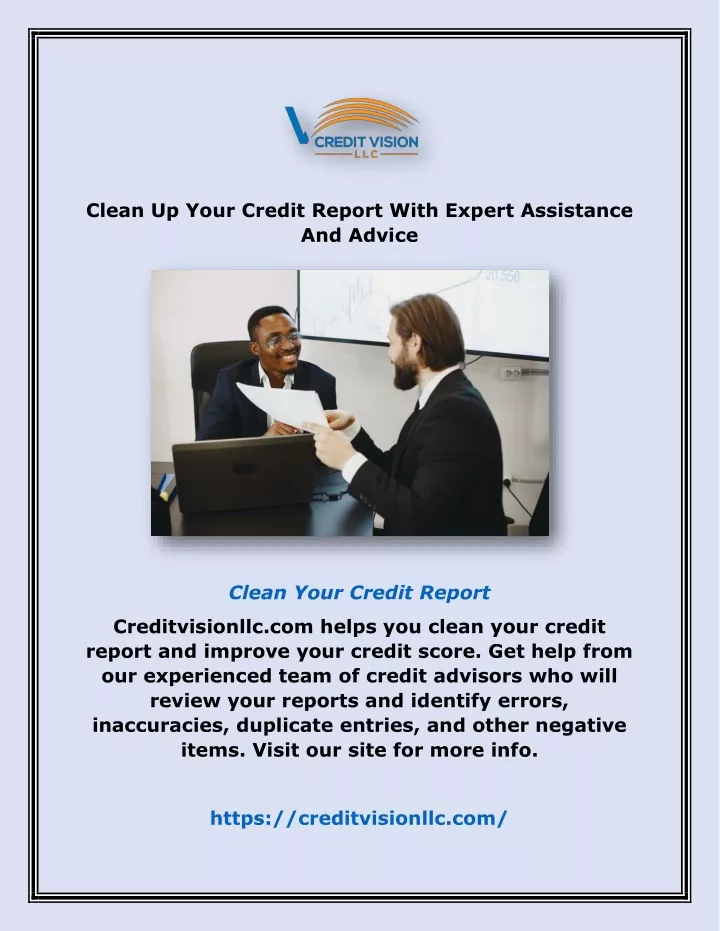 clean up your credit report with expert