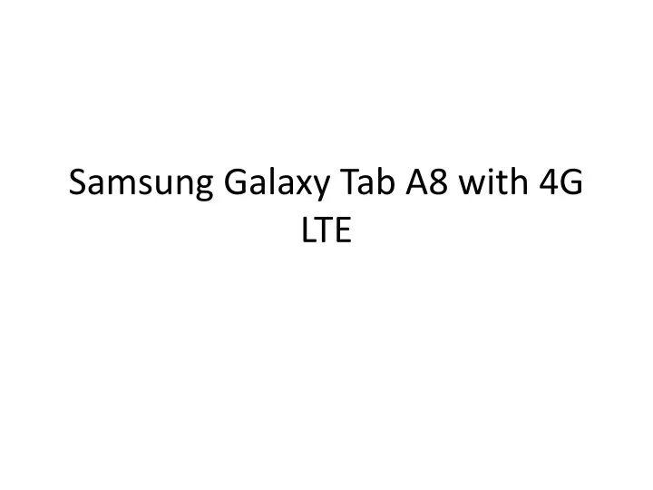 samsung galaxy tab a8 with 4g lte