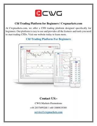 cfd trading platform for beginners cwgmarkets com