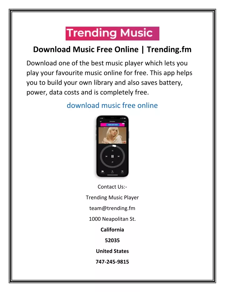 download music free online trending fm