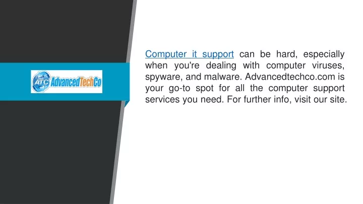 computer it support can be hard especially when