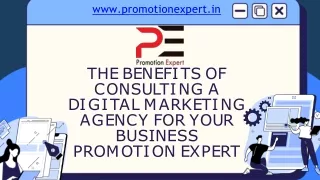 The Benefits of Consulting a Digital Marketing Agency for Your Business - Promotion Expert