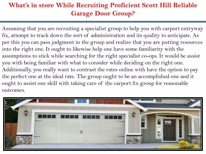 what s in store while recruiting proficient scott