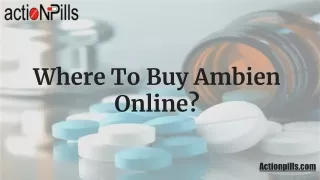 Where To Buy Ambien Online In The USA?
