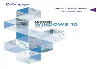 ?(PDF BOOK)? Shelly Cashman Series Microsoft / Windows 10 Comprehensive 2019 (Mi