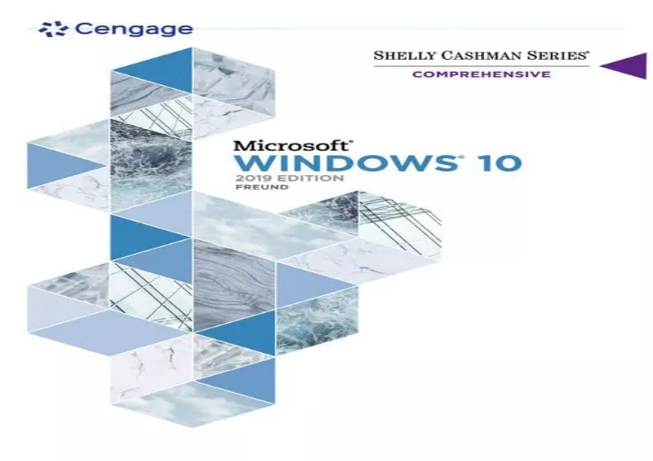 PPT - ?(PDF BOOK)? Shelly Cashman Series Microsoft / Windows 10 Comprehensive 2019 (Mi 