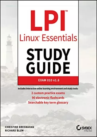 ❤️PDF⚡️ LPI Linux Essentials Study Guide: Exam 010 v1.6