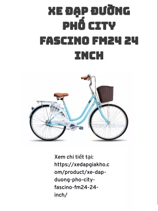 Xe Đạp Đường Phố City Fascino FM24 24 Inch