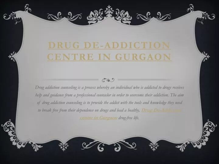 drug de addiction centre in gurgaon