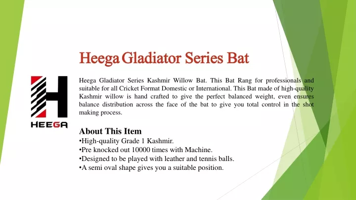 heega gladiator series bat