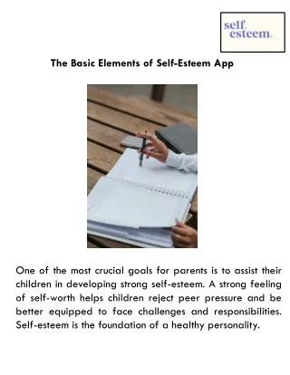 The Basic Elements of Self-Esteem App