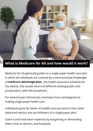 What is Medicare for All and how would it work