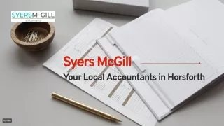 Syers McGill | Local Accountants in Horsforth