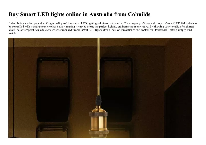 buy smart led lights online in australia from