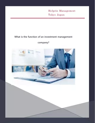 helprin management tokyo japan
