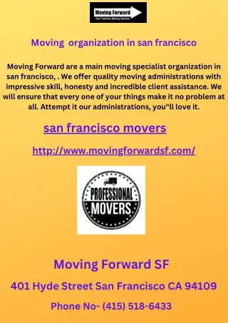 Moving organization in san francisco