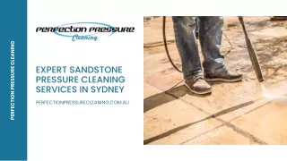 Expert Sandstone Pressure Cleaning Services in Sydney