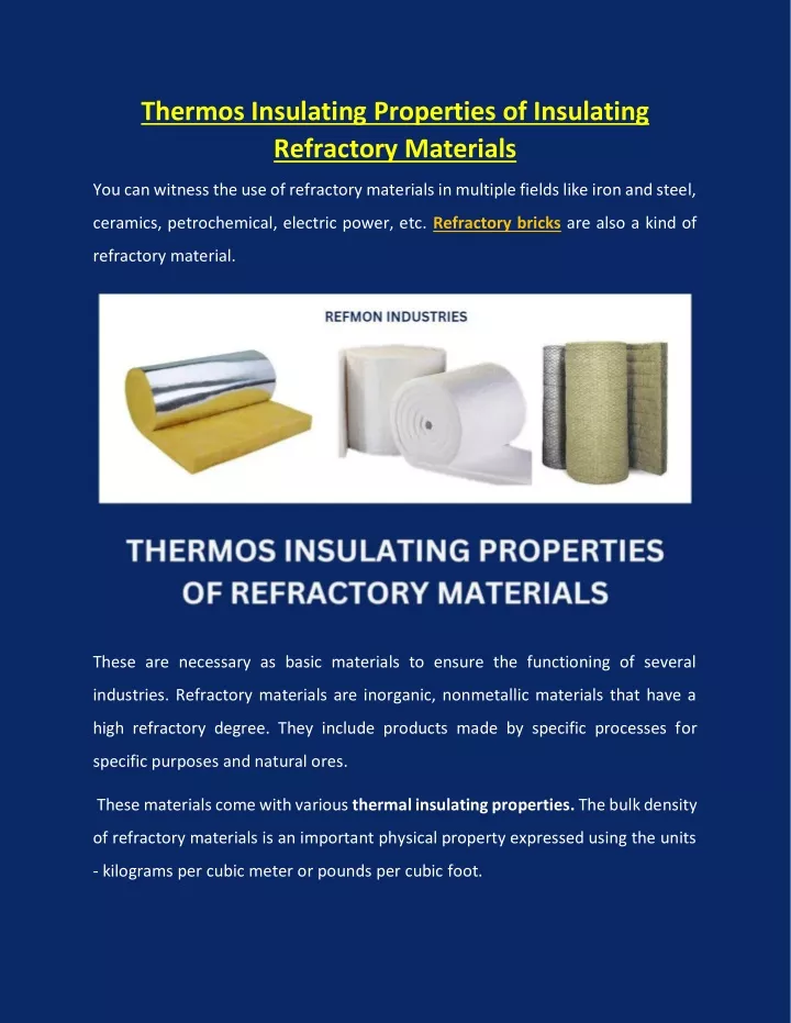 thermos insulating properties of insulating