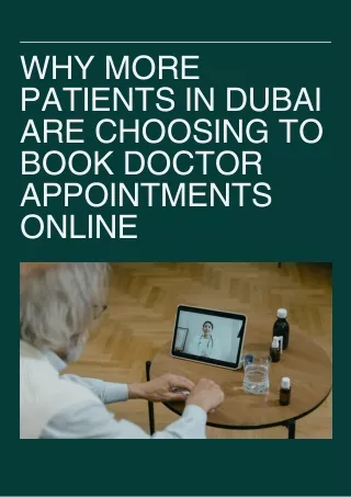 Why More Patients in Dubai Are Choosing to Book Doctor Appointments Online