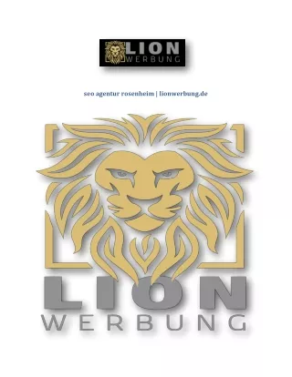 seo agentur rosenheim | lionwerbung.de