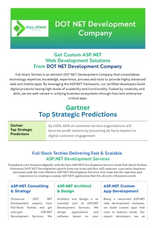 dot net development company