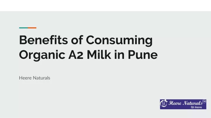 benefits of consuming organic a2 milk in pune