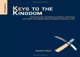PDF Keys to the Kingdom: Impressioning, Privilege Escalation, Bumping, and Other