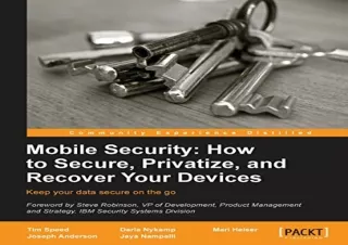 (PDF BOOK) Mobile Security: How to Secure, Privatize, and Recover Your Devices i