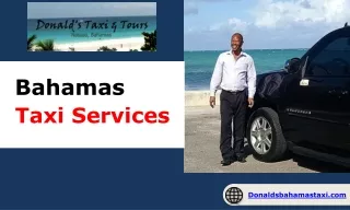 Avail the Best Bahamas Taxi Services at Low Cost