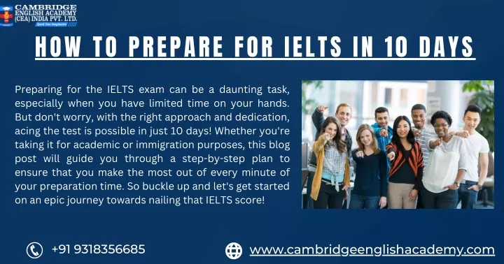 how to prepare for ielts in 10 days