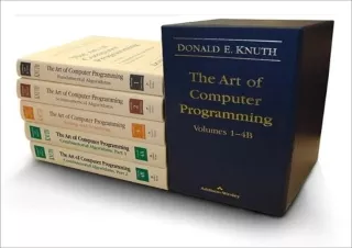 download Art of Computer Programming, The, Volumes 1-4B, Boxed Set (Art of Compu