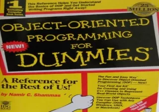 [READ PDF] Object-Oriented Programming for Dummies kindle