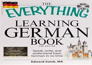 [DOWNLOAD PDF] The Everything Learning German Book: Speak, write, and understand