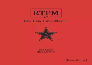 download RTFM [Notes Edition]: Red Team Field Manual v2 android