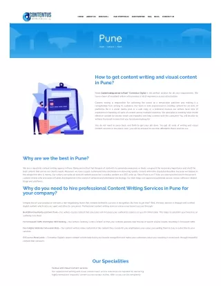 Content writing service in pune
