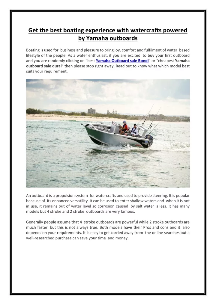 get the best boating experience with watercrafts