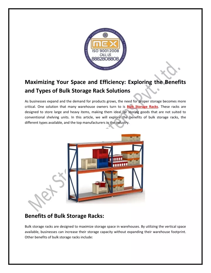 PPT MEX Storage Systems Pvt. Ltd PowerPoint Presentation, free