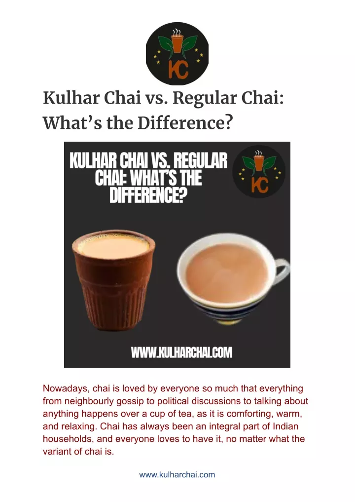 kulhar chai vs regular chai what s the di erence