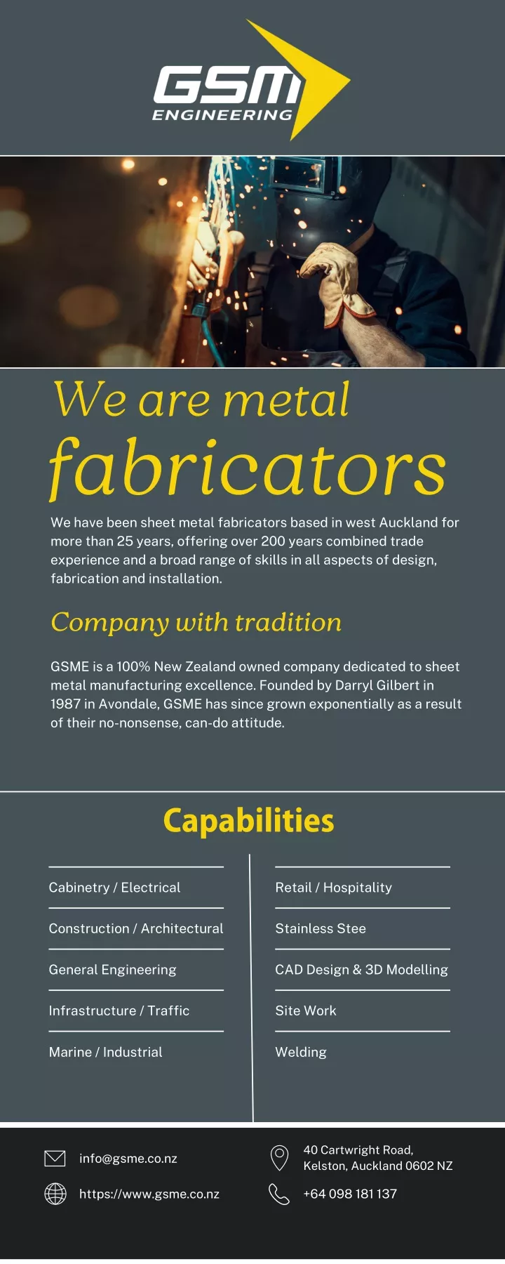 we are metal fabricators