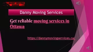 danny moving services