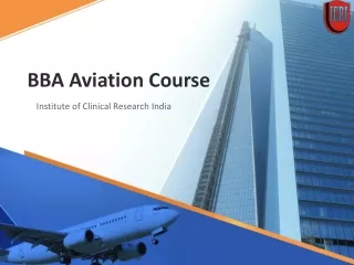 BBA Aviation Course - ICRI India