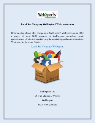 Local Seo Company Wellington Webxperts.co.nz