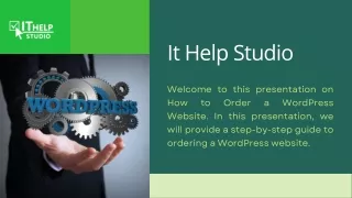 How to Order a WordPress Website?
