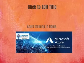 Azure training in Noida