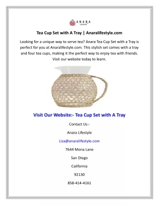 tea cup set with a tray anaralifestyle com